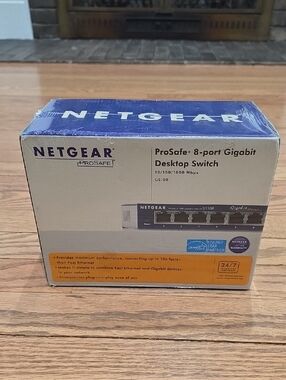 NETGEAR ProSafe 8-Port Gigabit Desktop Switch – GS108